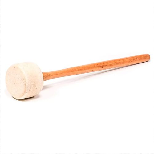 Mailloche en feutre beige longueur 32 cm - Diamètre 4.5cm