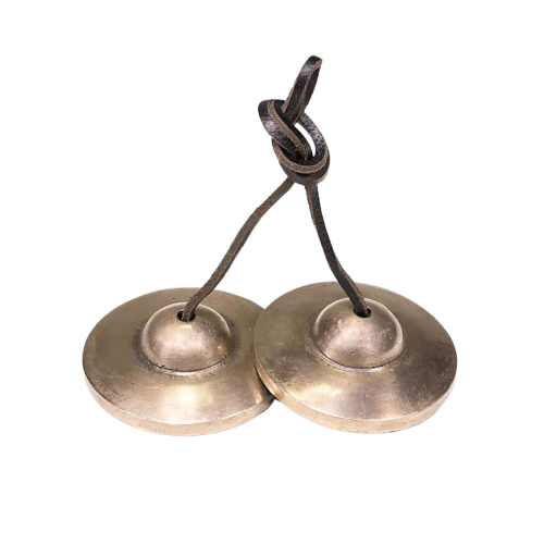 Tingshas cymbales tibétaines - diam 6,5cm