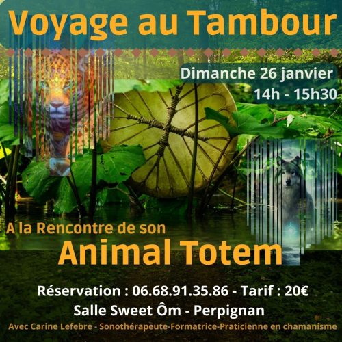 Voyage au tambour "A la rencontre de son animal de pouvoir"