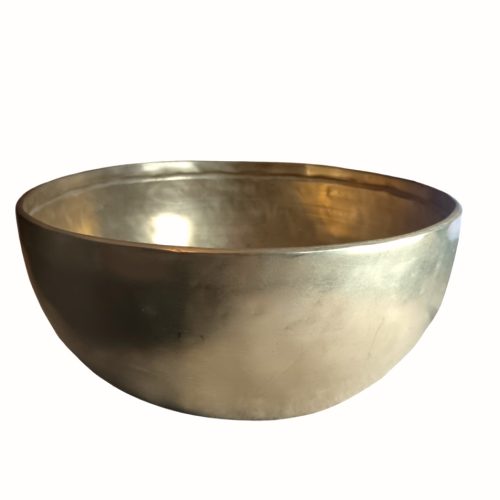 Bol chantant tibétain martelé en 7 métaux- Note La - Diam 28,8cm - Chakra Troisième Œil