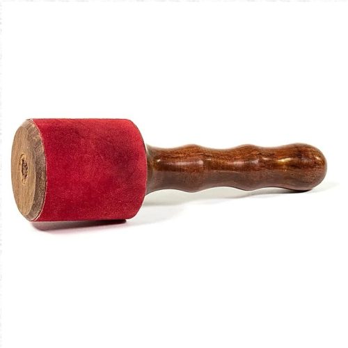 Gros bâton bois et cuir - 19cm par 5,5cm